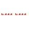Masking Tape - Rennes rouges sur fond beige
