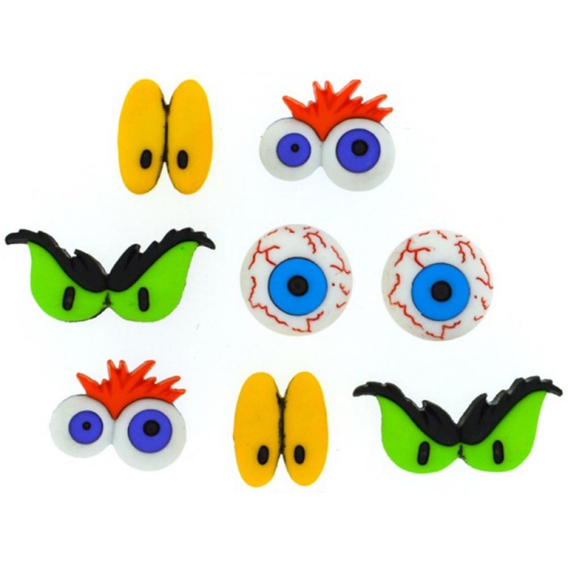 Boutons Dress It Up - Monster Eyes