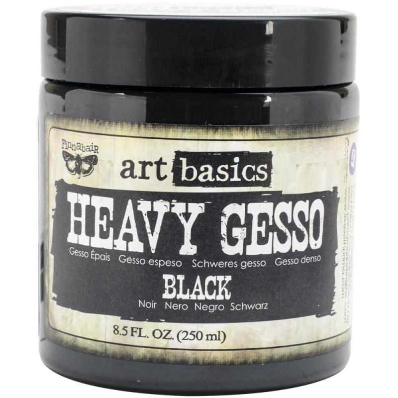 Gesso épais Noir - Heavy Gesso Black - Art Basics (250 mL)