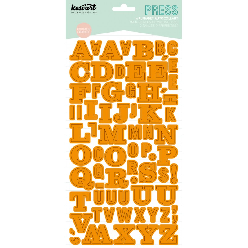 Alphabet Press Kesi'Art - Orange