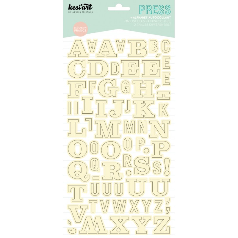 Alphabet Press Kesi'Art - Ecru