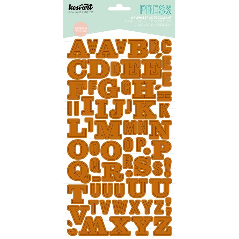 Alphabet Press Kesi'Art - Camel