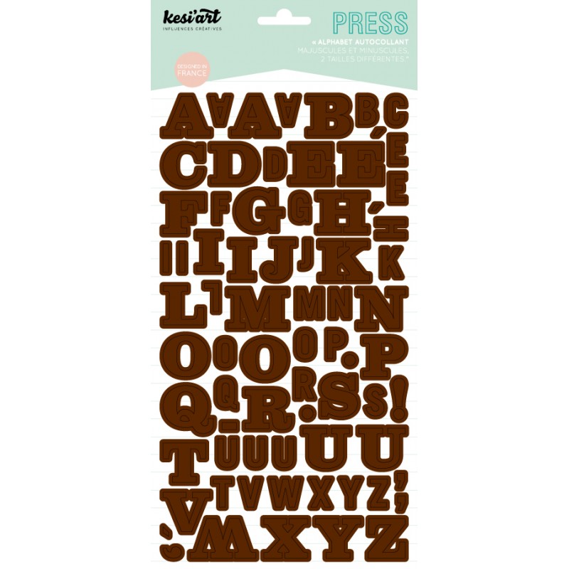 Alphabet Press Kesi'Art - Marron