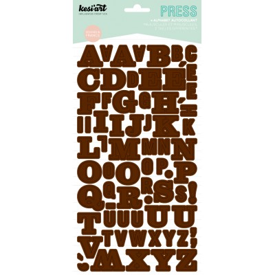 Alphabet Press Kesi'Art - Marron