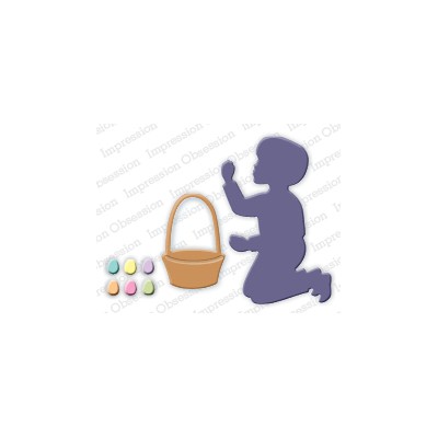 Die Impression Obsession - Boy with Easter Basket