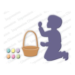 Die Impression Obsession - Boy with Easter Basket