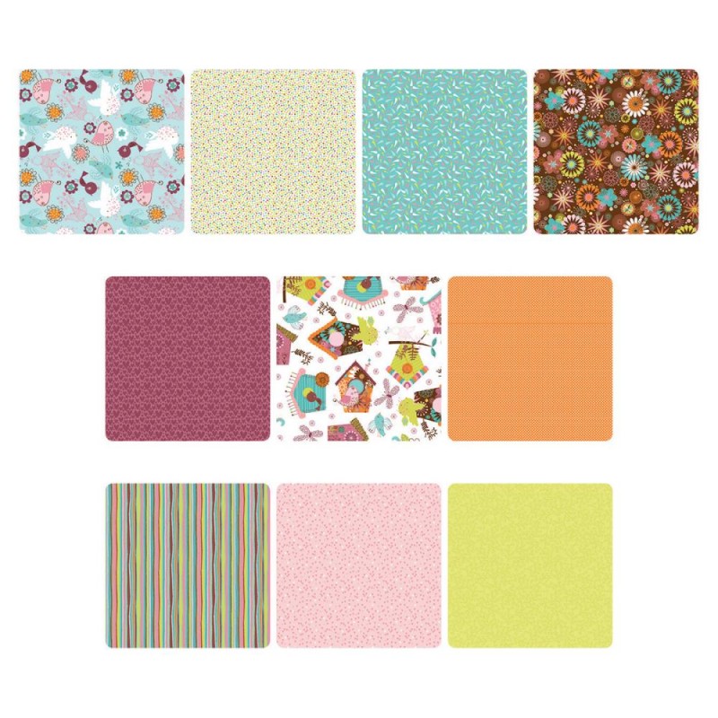 Assortiment de coupons 45x53 cm - Tweet Town (10 pièces)