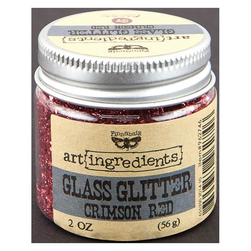 Glass Glitter - Art Ingredients - Crimson Red