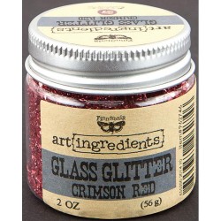 Glass Glitter - Art Ingredients - Crimson Red