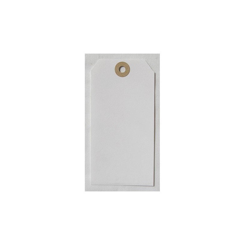 Etiquettes américaines 6x12 cm - Blanc (Lot de 10)